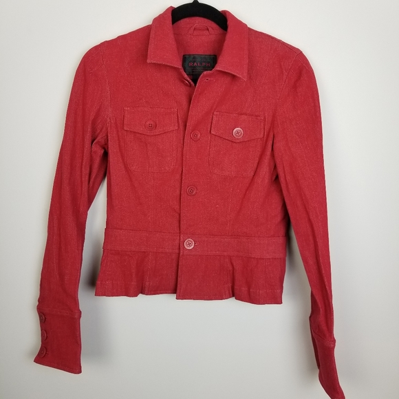 Ralph Ralph Lauren red jean jacket